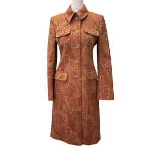 Vintage Karen Millen Paisley Patterned Women's Coat | US 4 (UK8)